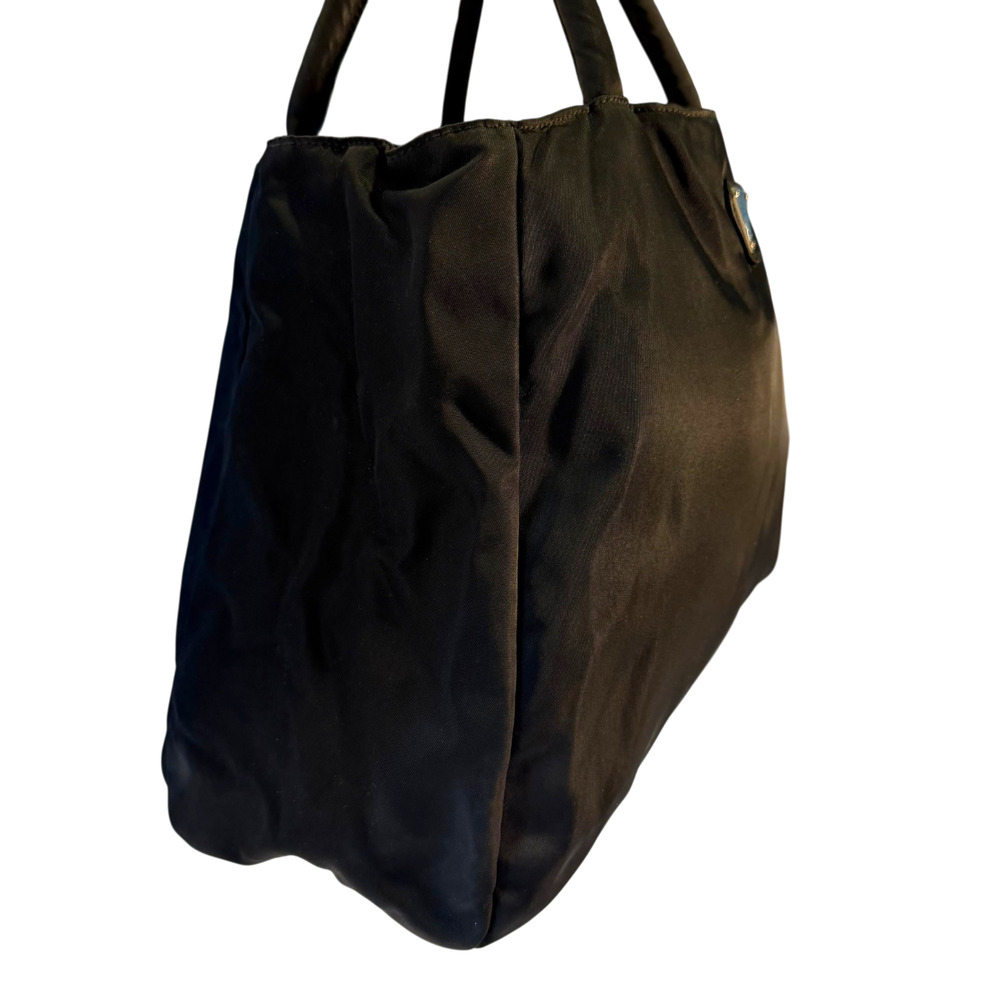 Prada Black Nylon Top Handle Tote Multi-Pocket Zipper Storage Silver Hardware - Picture 5 of 15